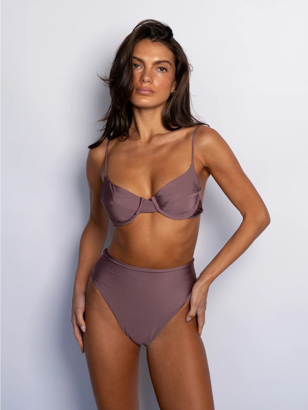 Skatie Bikini Set - Kate Top & Monroe Bottoms in Color: Tiki - Picture 2 of 3